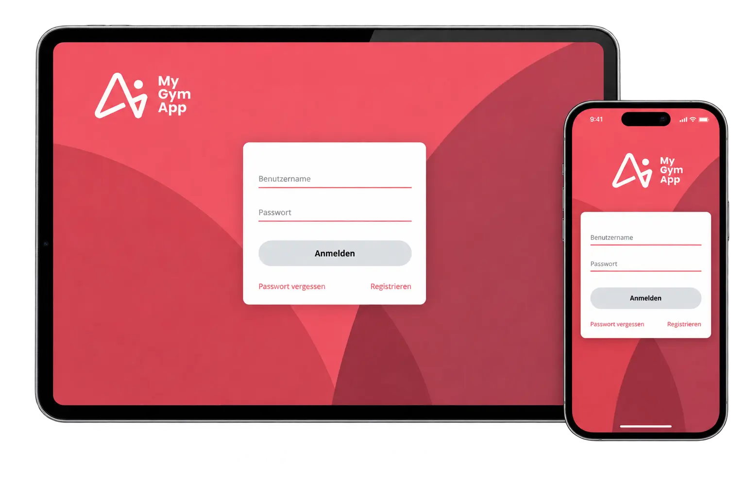 Login der My Gym App auf iPad und iPhone